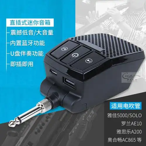 雅佳电吹管5000solo罗兰ae10适配直插式迷你音箱便携音响