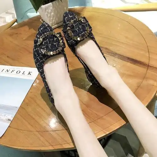 大东底气豆豆洋低头平香风小鞋时尚清仓秋季单鞋