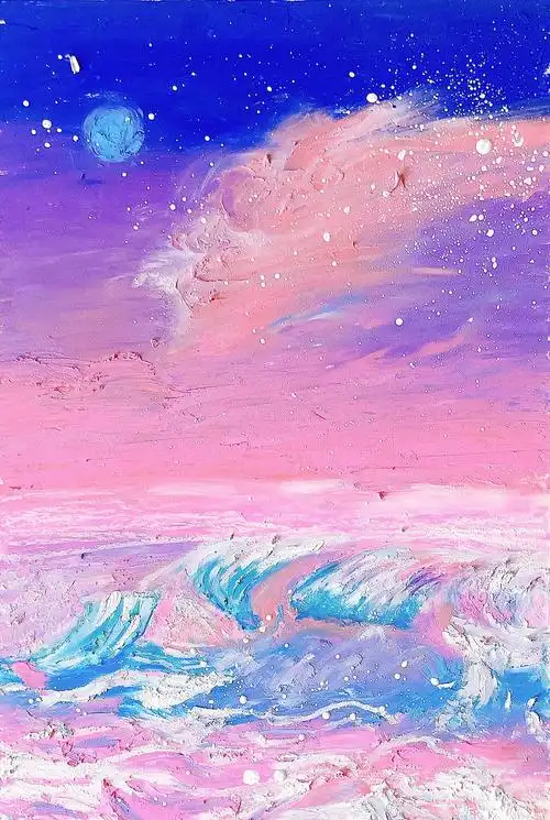 油画棒风景作品仲夏夜之梦