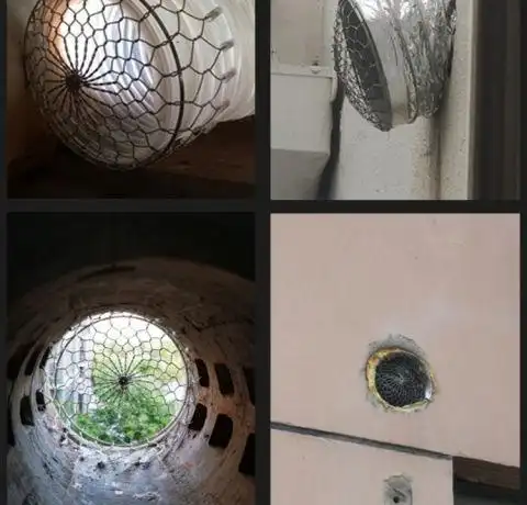 力欧霸 卫生间排气管防鸟罩金属大叔厨房油烟管道防鸟网防鼠金属网排