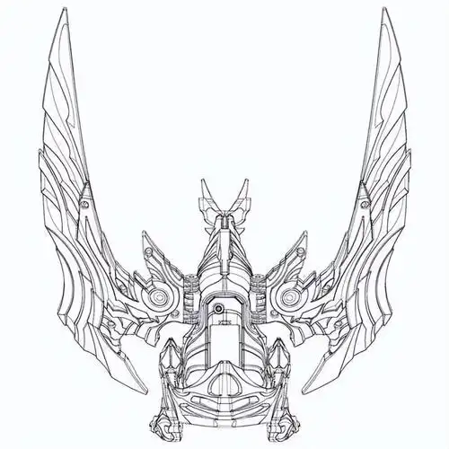 假面骑士龙骑中,奥丁的契约兽的既视感,具体的变形设计上还是挺简单的