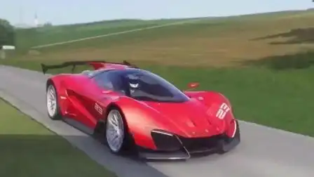 感受一下狂暴的声浪!法拉利xezri概念跑车在乡村道路上狂飙