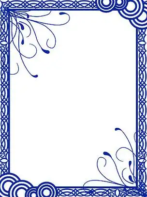 质感古典青花瓷边框简约中国风海报