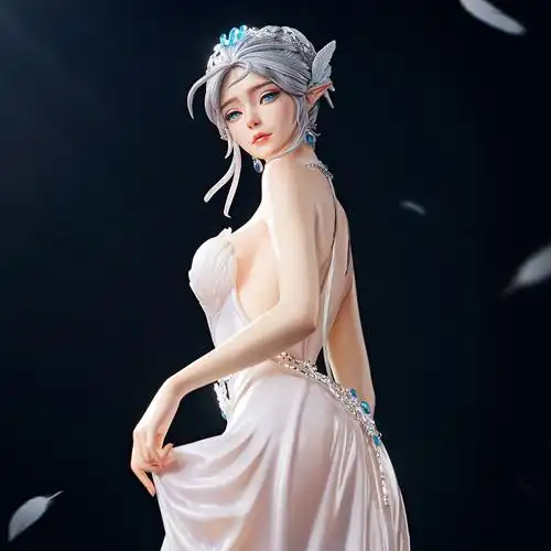 蓝白雕像手办版本回眸ts海琴首款系列鬼刀手办