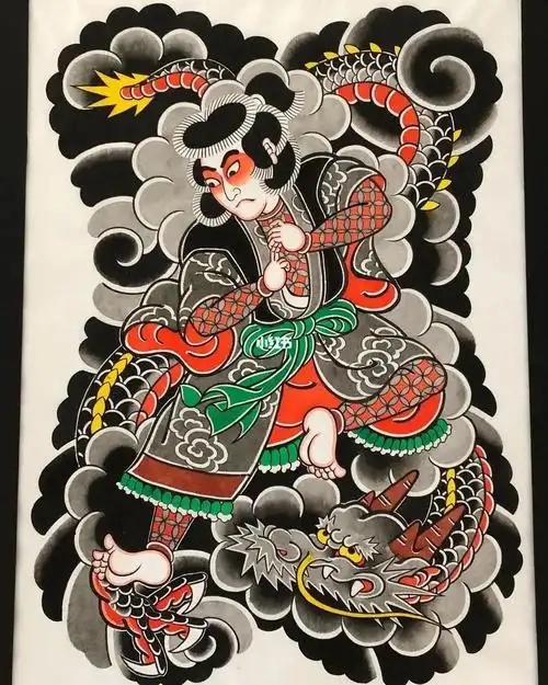 日式老传统满背