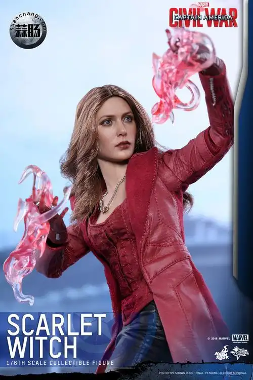 hottoys新品美国队长3内战scarletwitch绯红女巫30
