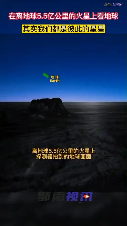 知识科普从火星上看我们的地球其实我们都是彼此的星星