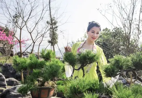 其它 仙姑山上穿汉服的美女 写美篇出镜:修水女商会艺术学校艺术团