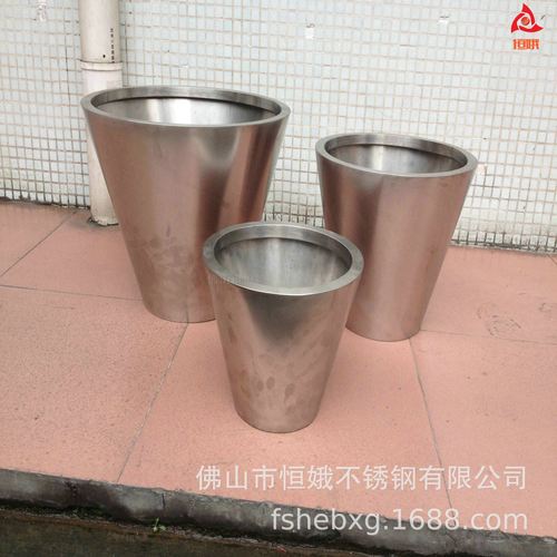 不锈钢工艺制品 金属花钵花盆摆瓶户内户外园艺 花盆厂家