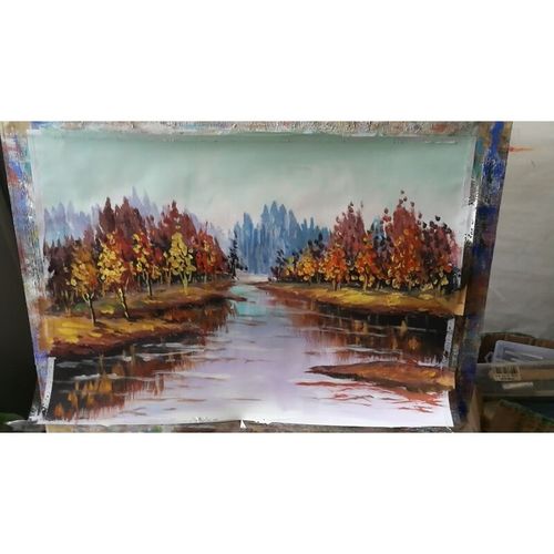 纯手绘水粉画定做文创礼盒风景代画静物临摹水粉画代画现货水粉画