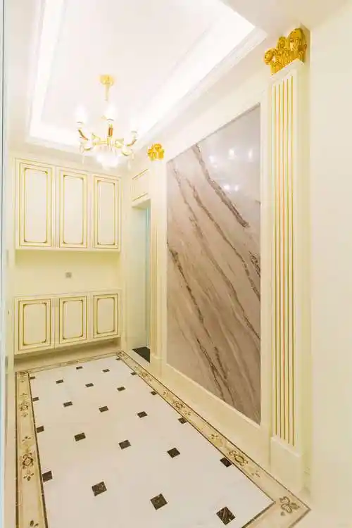 21丨四房两厅欧式典雅玄关背景墙欧式豪华玄关设计图片赏析