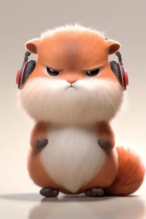 卡通壁纸,可爱的小动物来开会啦