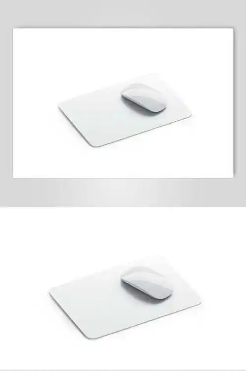 时尚侧面矩形圆角鼠标垫样机