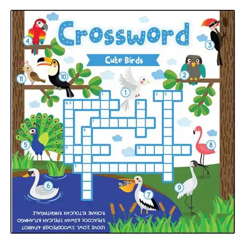 crosswordpuzzle英语字谜填空趣味游戏练习题纸综合单词积累