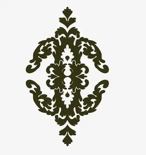 欧洲花纹装饰图案矢量图