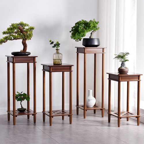 中式花架子实木客厅室内落地式吊兰兰花盆架仿古花架