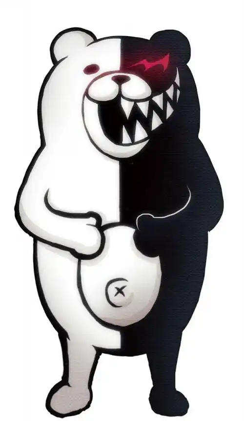 谁有动漫黑白熊图片,越多越好!