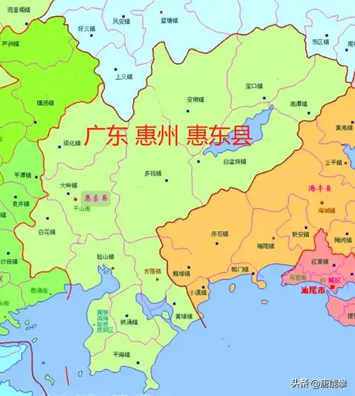 惠东在哪里惠东县镇排名