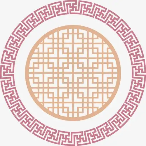 古风窗户花纹传统复古花纹边框花纹免扣装饰元素