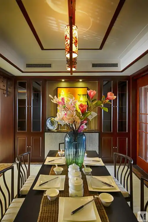 5万245㎡中式四房装修山水泉城-新中式样板间-红星美凯龙家装效果图