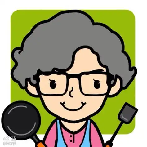 年轻的姥姥简笔画