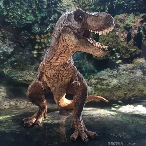 男童玩具法国papo恐龙模型雷克斯霸王龙暴龙蹲暴特价正品包邮