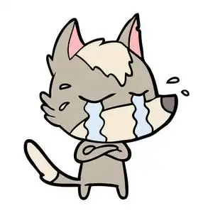 手绘大灰狼图片-手绘大灰狼素材-手绘大灰狼插画-摄图新视界