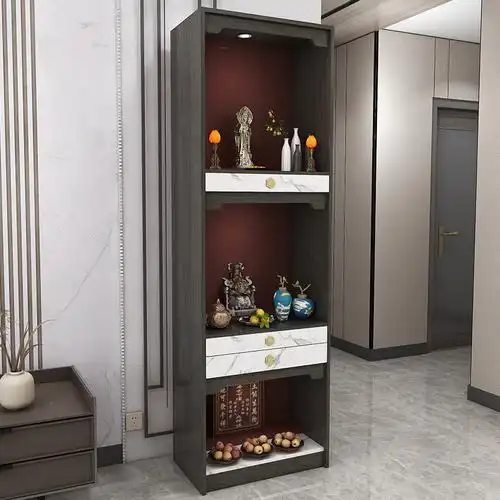 佛龛立柜供桌供台实木神柜财神观音柜中门神龛拜柜神