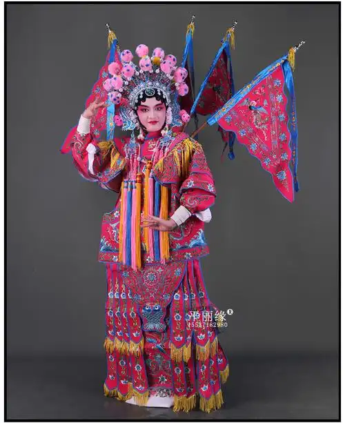 戏曲服装京剧女大靠豫剧穆桂英武旦刀马旦将军古装演出服戏服女靠