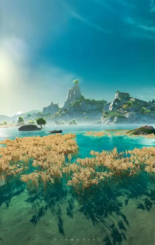 「原神摄影」《碧水之源》-原神社区-米游社