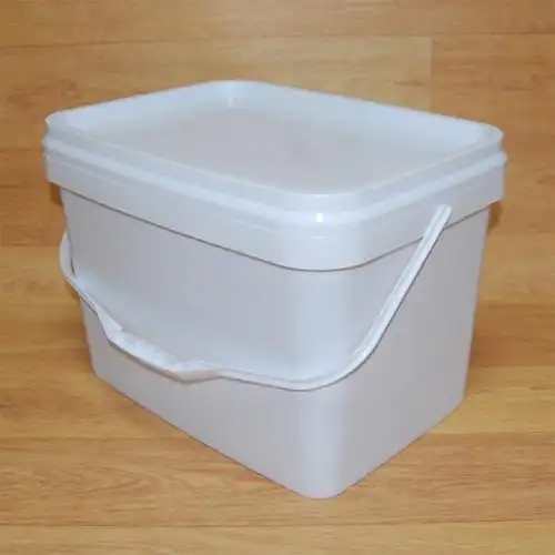 奥思盾工厂定制20l长方形广口塑料桶20l食品级塑料手提猫狗粮饭盒化工