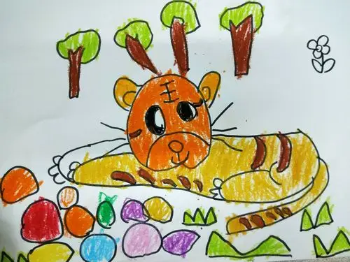 兴趣班美术——可爱的老虎🐯 - 美篇