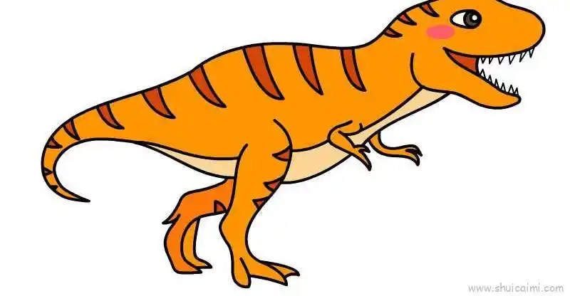 霸王龙简笔画画法图解