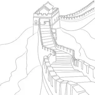 长城素材万里长城简笔画怎么画万里长城简笔画长城简笔画长城简笔画