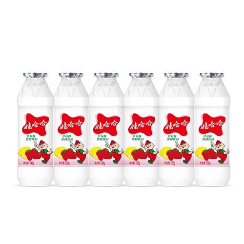 娃哈哈草莓味果奶饮品100g*24瓶装整箱哇哈哈小瓶儿童饮料 草莓味果奶