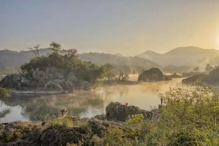 浙江永嘉采风(四)楠溪江狮子岩 之江上渔火