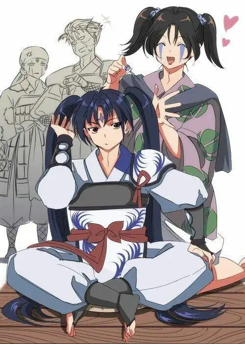 犬夜叉一生推##犬夜叉#补发一张昨天2·2国际双马尾节的图!