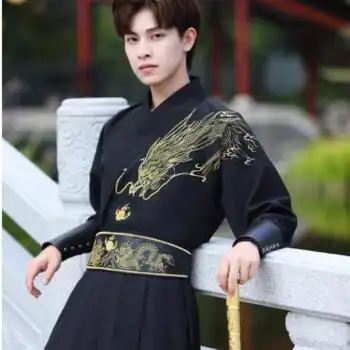 汉服披风斗篷男 秋冬加绒加厚披风侠客武侠风仙气古装古风披袄裘衣