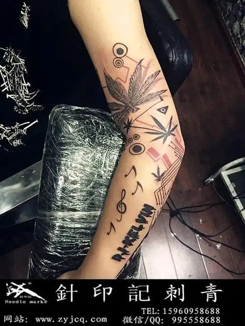 嘻哈音乐风格纹身