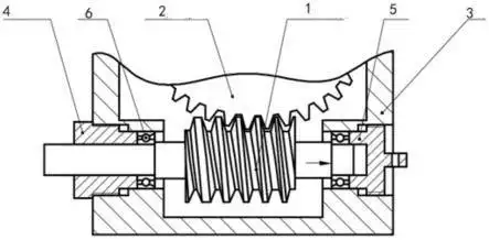 一种间隙可调的双导程蜗轮蜗杆传动机构的制作方法