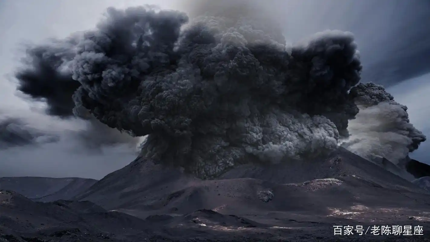 超级火山喷发图片