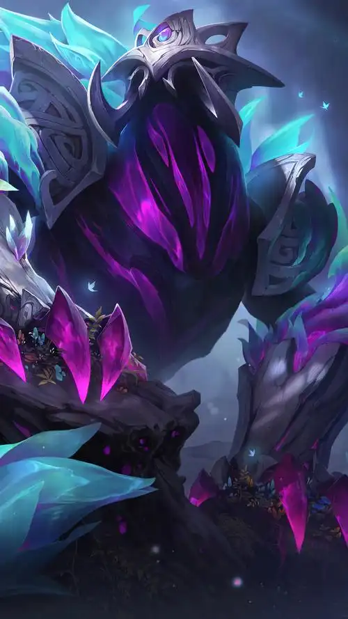 lol英雄联盟 虚空遁地兽 雷克塞 reksai 永恒之森 手机壁纸 - 子书霁