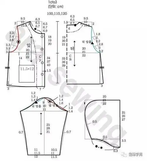 儿童卫衣裁剪图涵盖各年龄段