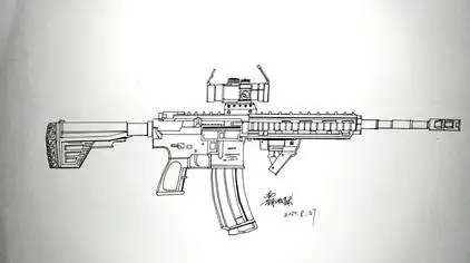 m416枪怎么画 - 西瓜视频