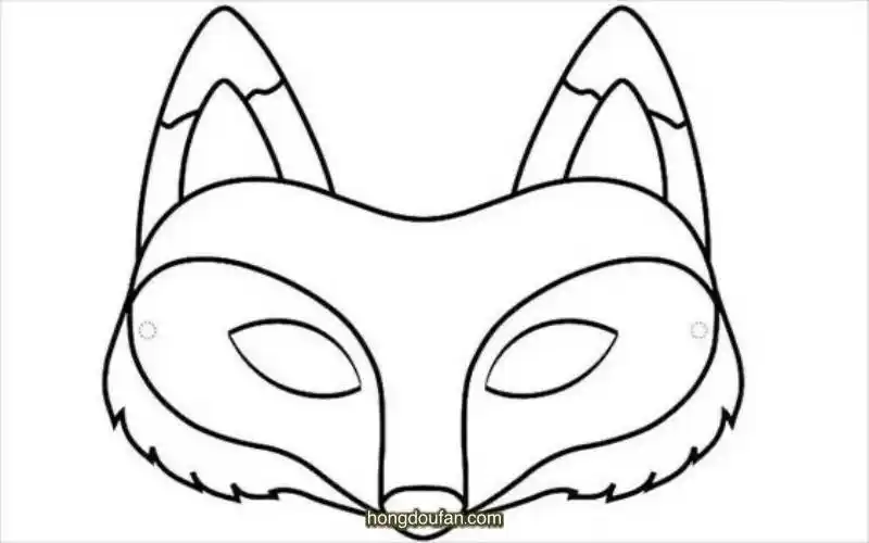 儿童简笔画面具打印