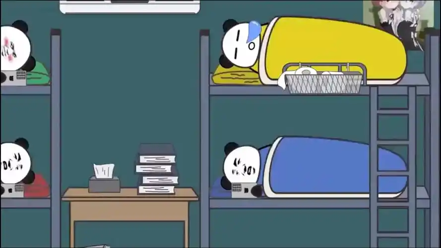 沙雕动画:宿舍平凡的一天