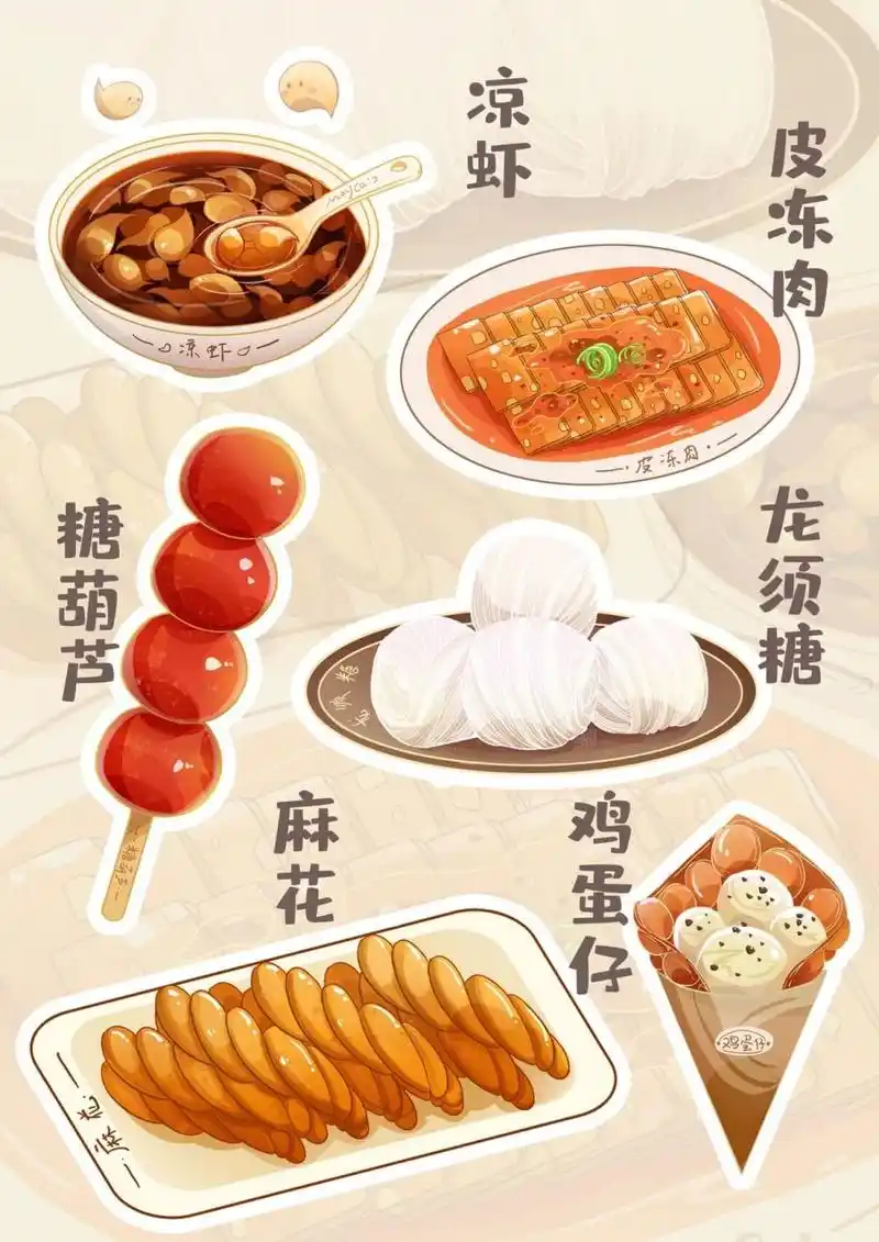 day3-6|100天中华美食大绘画 有你喜欢的小吃吗?