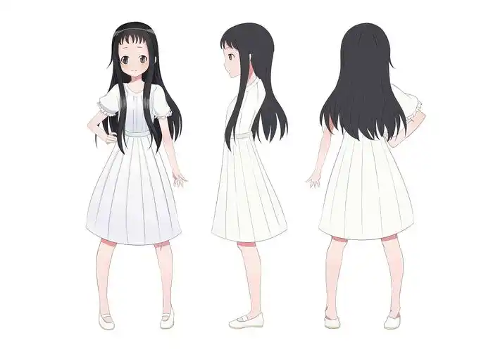 三视图-动漫人物立绘-小女孩