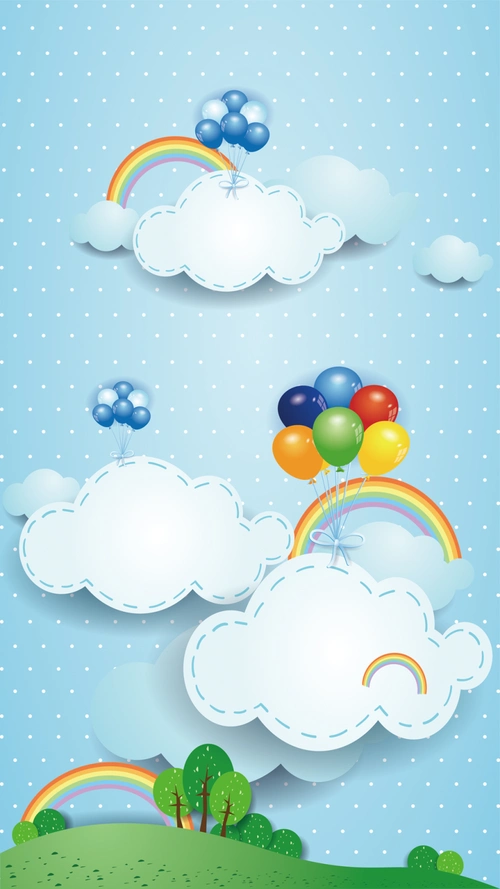 可爱卡通儿童h5背景