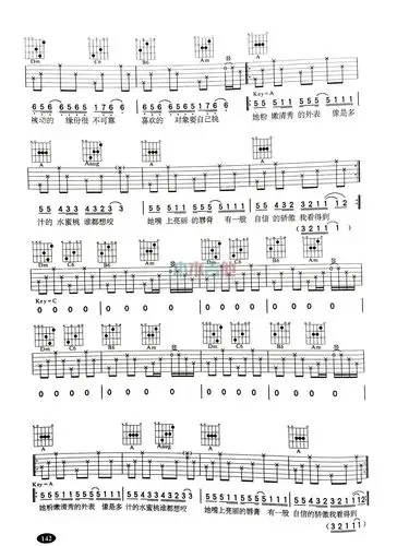 她的睫毛(吉他谱)